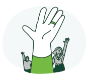 Raised hand