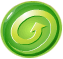 Green bingo spin button