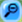 blue magnifying glass zoom out icon