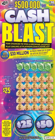 Cash Blast ticket