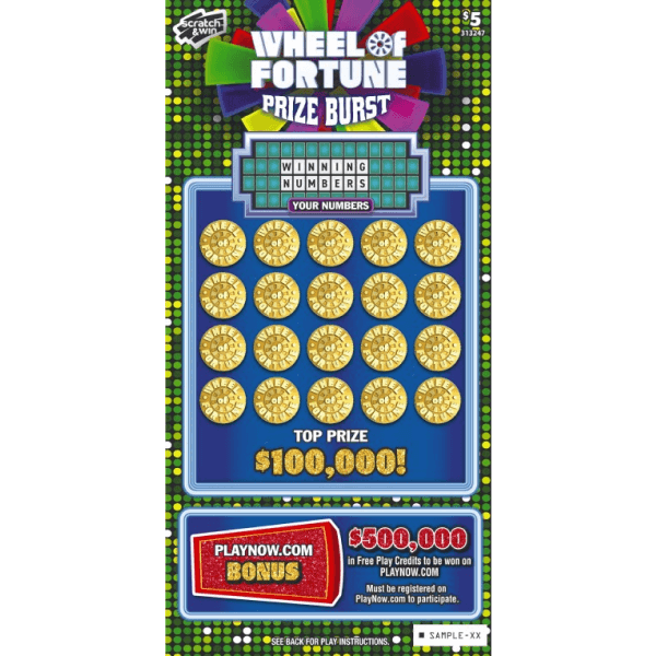 Wheel of Fortune Prize Burst ticket