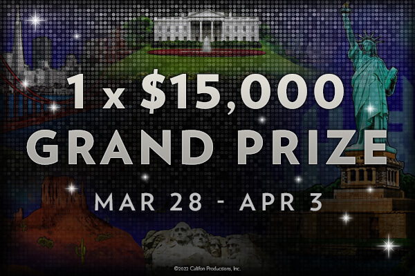 Week 4 prize, 1 x $15000