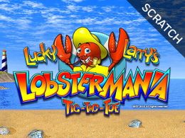 Lucky Larry's Lobstermania Tic-Tac-Toe Logo