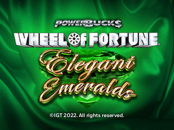 Powerbucks Wheel of Fortune Elegant Emeralds Tile