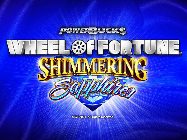 Powerbucks Wheel of Fortune Shimmering Sapphires Tile