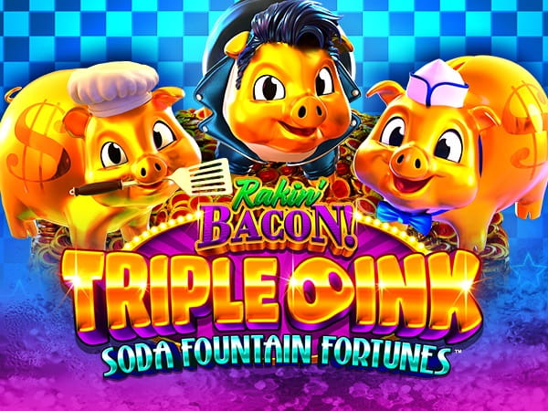 Rakin Bacon Triple Oink Soda Fountain Fortunes Logo