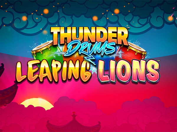 Thunder Drums Leaping Lions Tile