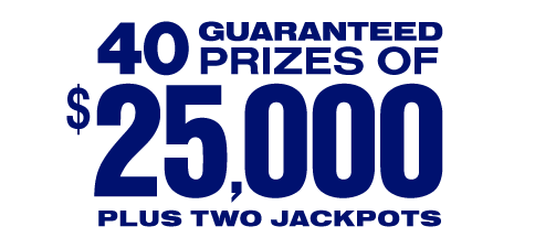 41 guaranteed Prizes, plus the Classic Jackpot.
