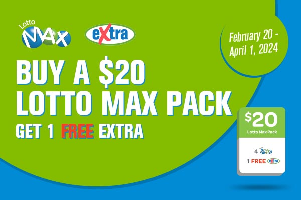 Lotto max free play deals