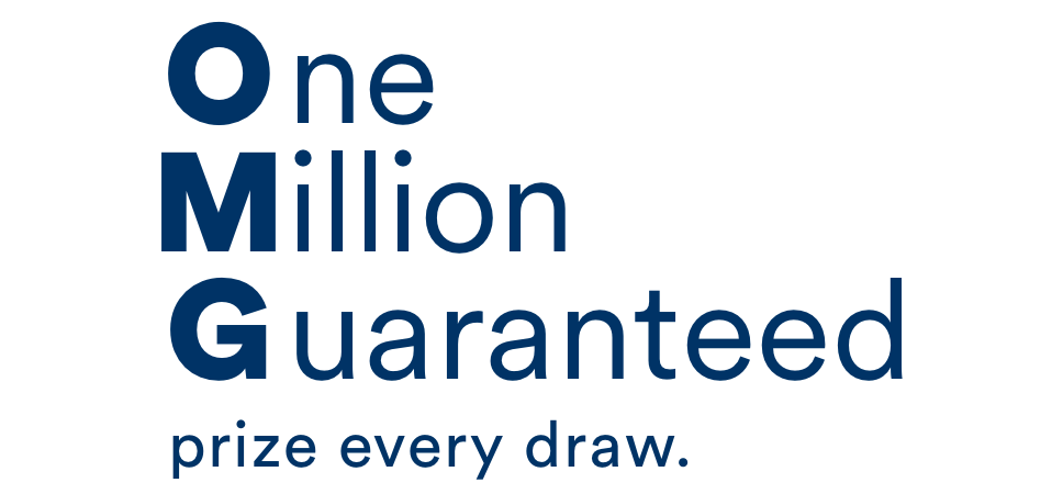One million guaranteed prize every draw
