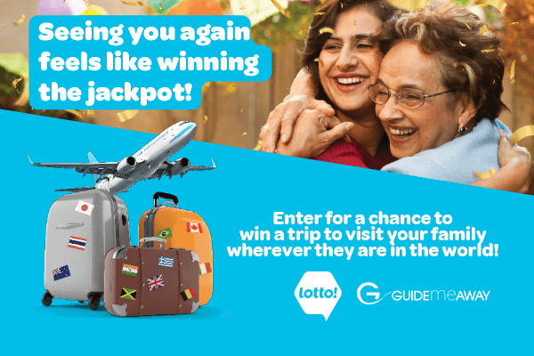 Enter for a chance to win a trip to visit your family anywhere in the world!