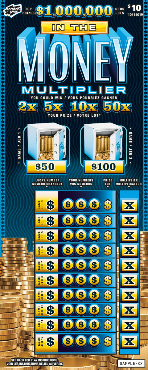In the Money Multiplier — $1,000,000 Top Prize