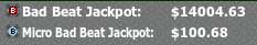 Micro Bad Beat Jackpot in the poker client