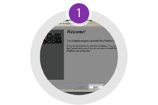 Screen shot of installation screen
